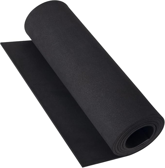 Black Foam Sheets Roll, Premium Cosplay EVA Foam Sheet，4mm Thick, High Density by MEARCOOH
