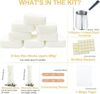 Candle Making Kit for Adults Beginners, Candle Making Supplies Include Soy Wax - Image 4