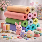 Large Stiff Felt Sheets 8"x35" – 12 Assorted Colors Felt Fabric Bundle Pack - Image 5