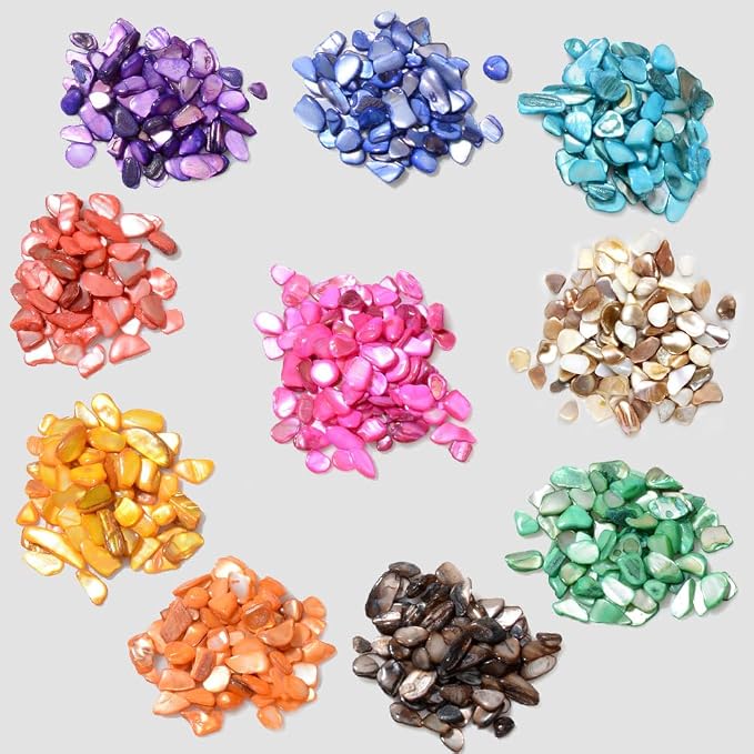 QICQDRAM Crushed Shells for Crafts About 2LB Small Natural Crushed Shells Bulk - Image 4