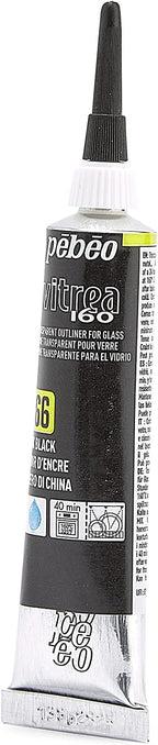PEBEO Vitrea 160 Glass Paint Outliner, 0.67 Fl Oz, Ink Black - Image 14