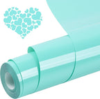 PU Heat Transfer Vinyl Mint Green, 12Inches×20FT Iron on by Unknown