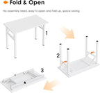 Need Small Folding Computer Desk, 35.8 Inch Writing Table, Sturdy Foldable Desk - Image 5