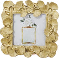 1PCS 4x4Inch Ginkgo Picture Frame | Light Gold, Resin Picture Frame, Wall by LONGXINTRADING