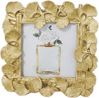 1PCS 4x4Inch Ginkgo Picture Frame | Light Gold, Resin Picture Frame, Wall by LONGXINTRADING