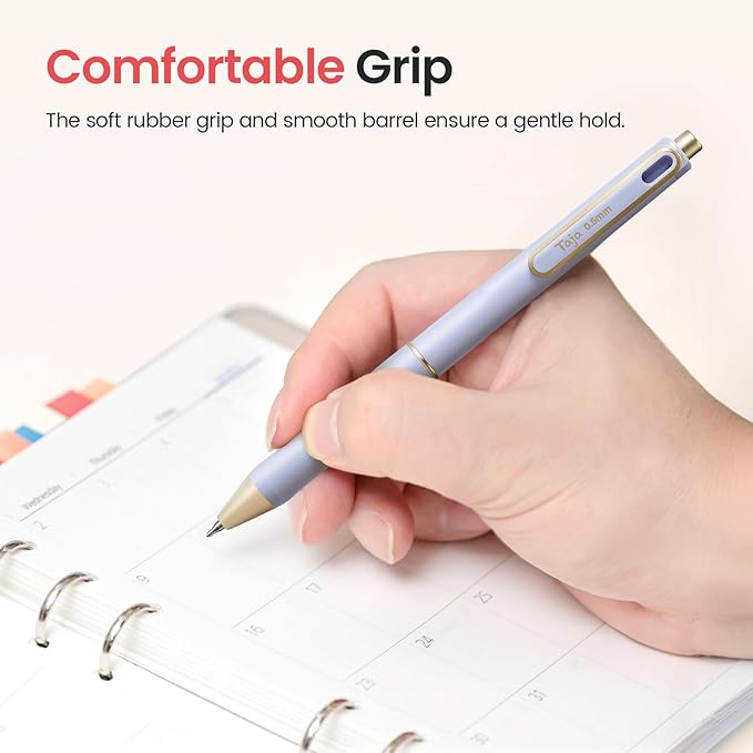 Taja Gel Pens, 0.5mm Fine Point Smooth Writing Pens - Image 5