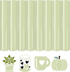 HTVSTD Laurel Green HTV Heat Transfer Vinyl 8pcs 12×10in Iron on Vinyl | Dark by CraftingEveryday