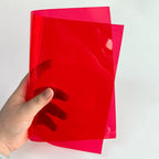Transparent PVC Faux Leather Sheets, Glossy Waterproof Clear Vinyl Fabric - Image 5