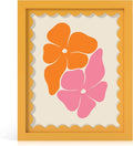 8x10 Picture Frame with Real Glass, Wooden cute 8 x 10 Photo Frame with Wavy Mat by THKRLOF