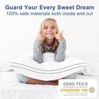 Premium Pillows Standard Size Set of 4, Fluffy and Supportive 7D Down - Image 4