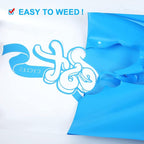 FUNKAKA Lake Blue Heat Transfer Vinyl Rolls, Adhesive Glossy HTV Vinyl - Image 3