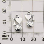 Youdiyla 45 Volleyball Charms Collection, Bulk I Love Sport Volleyball Girl - Image 6