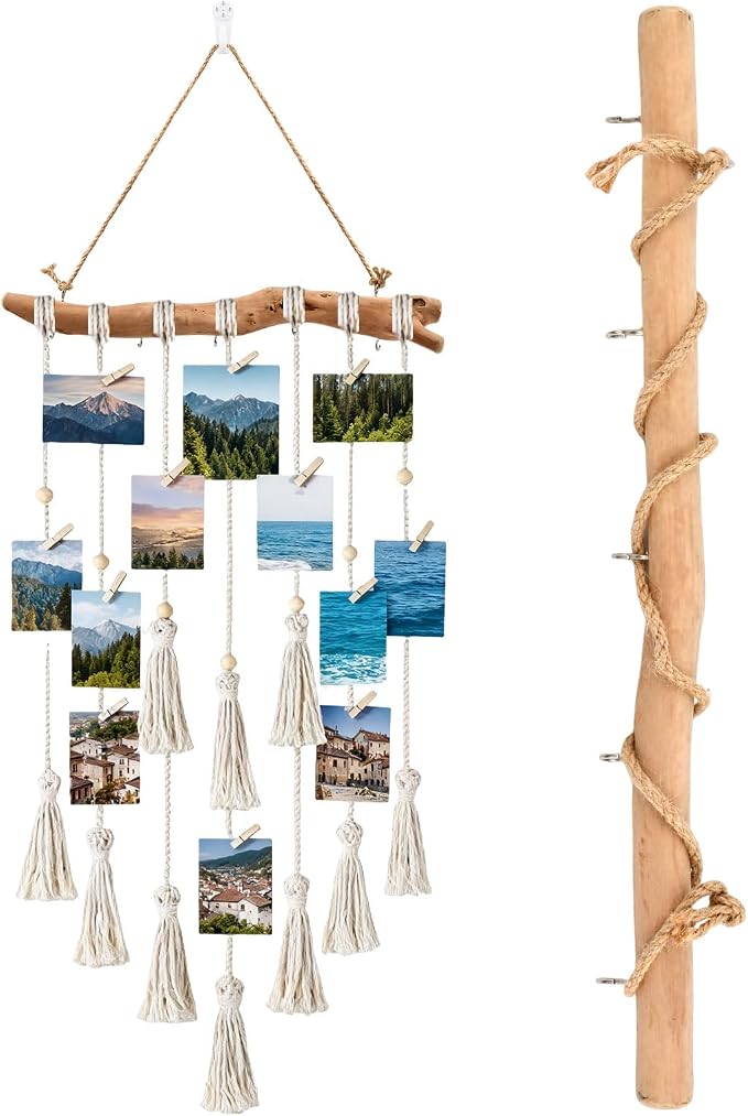2Pcs 15 Inch Natural Driftwood Decorative Branches Farmhouse Home Wall Hanging - Image 4