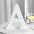 White Wooden Letters 8 Inch for Wall Decor, Large Unfinished Wood Letters for by SETNDTS