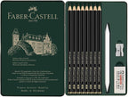 Faber-Castell Pitt Graphite Matte Pencil Set, Metal Tin of 8 Graphite Pencils - Image 4