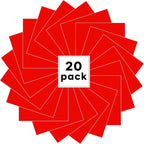 HTVRONT Red Heat Transfer Vinyl: 20 Packs 12" x 10" Iron on HTV - Image 2
