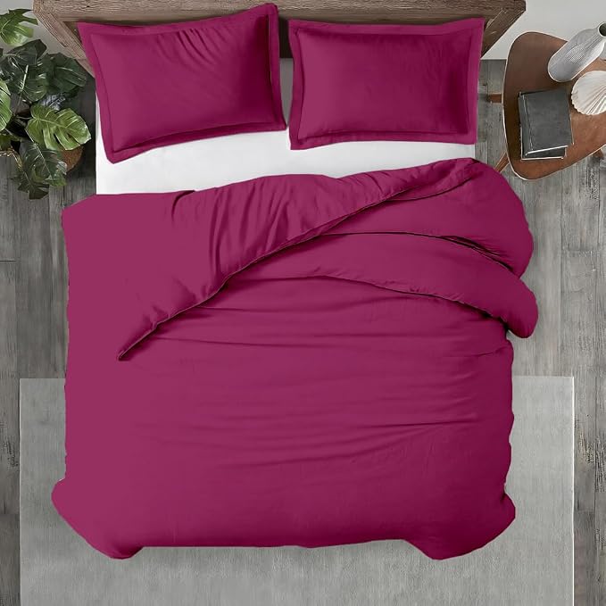 Kotton Culture 1 Pc 120" x 98" Duvet Cover Oversized King 100% Egyptian Cotton by KottonCulture