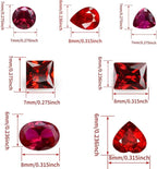 Ruby Red Cubic Zirconia Loose Beads Unset - Image 2