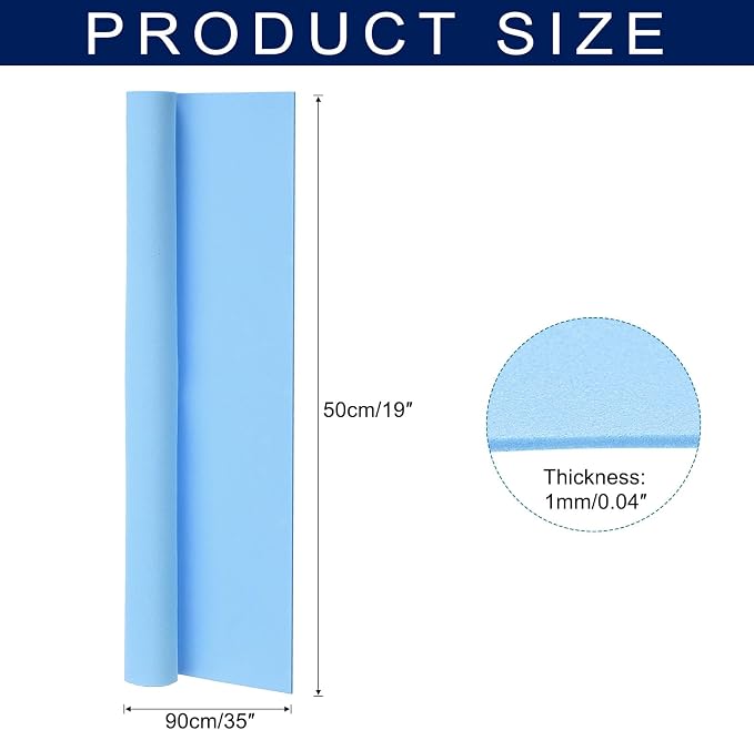 MECCANIXITY Foam Sheets Crafts 35x19 Inch 1mm EVA Craft Foam Paper Foam Sheets - Image 2