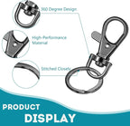 100 Pcs Keychain Hooks with Key Rings, Keychain Clip Hooks with Rings - Image 3