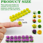 140Pcs DIY Miniature Colorful Flower Cluster Self Adhesive Flower Vegetation - Image 3