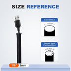 1/8” Cable Management Loom Wrap Sleeve Cord Wire Hider Organizer Covers | - Image 2