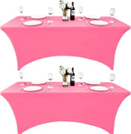 2-Pack 6ft Spandex Table Covers by Unknown
