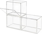 GUDEMAY Clear Stackable Plastic Storage Bins by HaveANiceDay