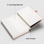 RETTACY Dotted Journal Notebook, 192 Pages, A5 Medium Size | Leather Hardcover - Image 7