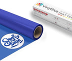 VinylRus Blue Puff Vinyl Heat Transfer -12” x 6ft Puffy 3D Iron on Vinyl by VinylRus