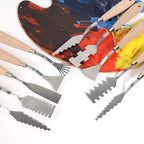 CONDA Palette Knife Set -10Pcs Stainless Steel Spatula Pallet Knife Painting - Image 5