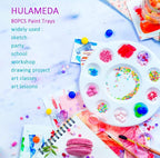 Hulameda 80pcs Paint Tray Palettes, Paint Palettes | Plastic Round Paint Pallets - Image 5