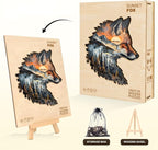 Sunset Fox Puzzles Adults Gifts Wooden 85 Pieces 8.5 * 8.5in - Image 4