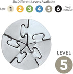 BePuzzled | Spiral Hanayama Metal Brainteaser Puzzle Mensa Rated Level 5 - Image 6