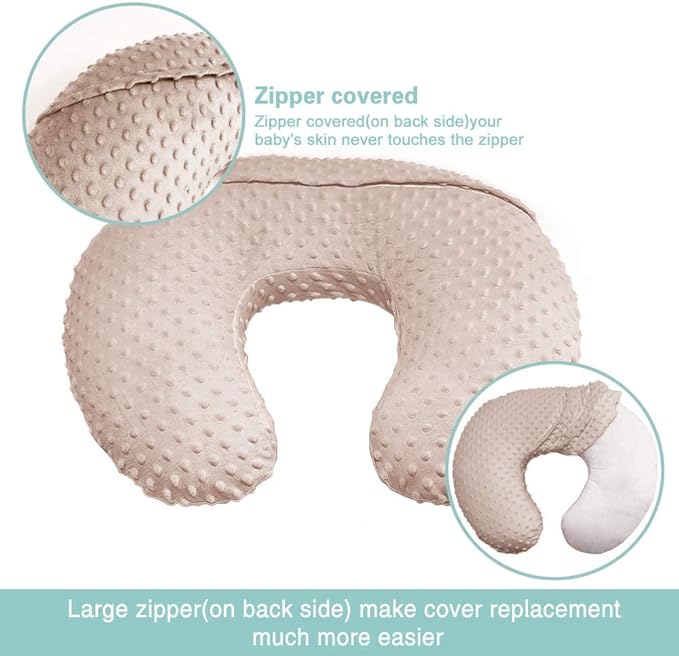 iEvolve Minky Nursing Pillow Cover Breast Feeding Pillow Cover Slipcover U Shape for Baby Boy Girl,Cover Only(Butterfly)