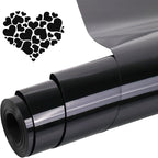 PU Heat Transfer Vinyl Black, 12In×20FT Iron on by Unknown