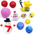 Crafare 2 Inch Craft Foam Balls 56 PCS Smooth White Polystyrene Foam Balls - Image 2