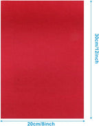 6 Pcs, 8 x 12 Inch Red Felt Sheets - Image 3