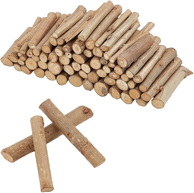SUPERFINDINGS 100PCS Rustic Wooden Sticks Natural Wood Branches of Driftwood by SUPERFINDINGS