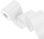 White 4 Inch 15 Yards Satin Wired Ribbon Easter Ribbons by Simplegoal