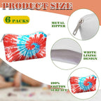 Silkfly 6 Pcs White Cotton Makeup Bags - Image 3