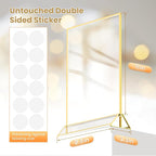 Acrylic Sign Holder 8.5X11 Gold Frames Double-Sided Gold Picture Frames - Image 2
