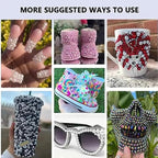2000PCS AB Color Imitation Half Round Pearls Bead Loose Beads Gems, Mixed Sizes - Image 3