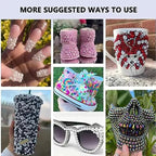 2000PCS AB Color Imitation Half Round Pearls Bead Loose Beads Gems, Mixed Sizes - Image 3