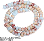 Songxi 5x8mm Natural Blue Shoushan Stone Rondelle Beads, Gemstone - Image 2
