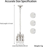 Dollhouse Miniature Chandelier 1:12 Scale Chrystaline Chandelier Pendant 5 Head - Image 4