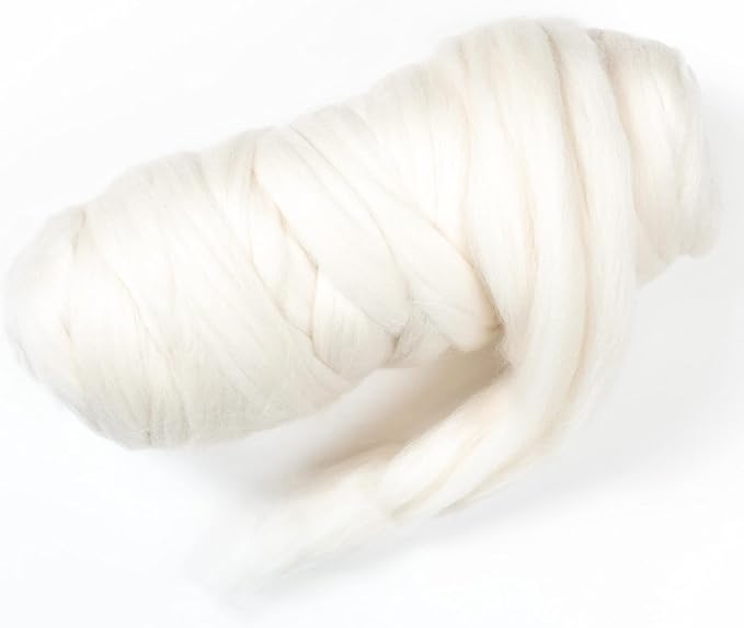 Merino Wool roving, 1 Lb. Best Wool - Image 2