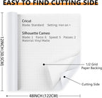 Lya Vinyl Matte White Permanent Vinyl Roll -12" x 4FT Self Adhesive Vinyl - Image 2