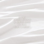 Andency White Comforter Set Full, 3 Pieces Boho Lightweight Bedding Comforters - Image 9