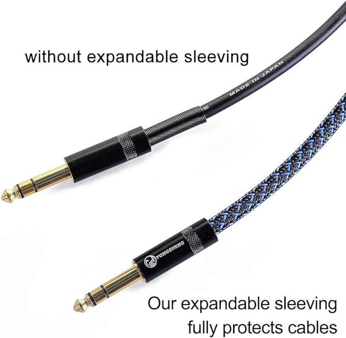 25ft - 3/4 inch PET Expandable Braided Sleeving – BlackBlue – Alex Tech Braided - Image 2
